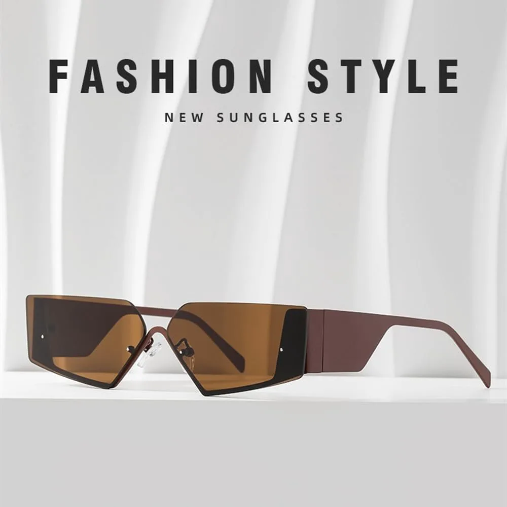 

Солнцезащитные очки в форме «кошачий глаз» с металлической оправой и широкими дужками, винтажные, для женщин и мужчин, с защитой от ультрафиолета UV400 TVTBBVV, White