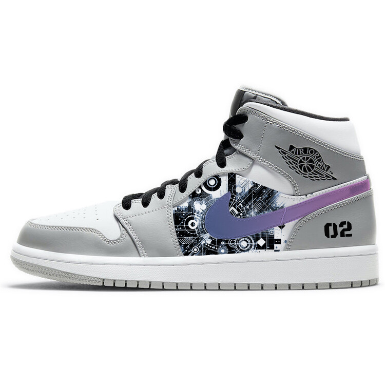 

Баскетбольные кроссовки Air 1 Vintage Men Mid-Top Grey/White Jordan, Белый, Баскетбольные кроссовки Air 1 Vintage Men Mid-Top Grey/White Jordan