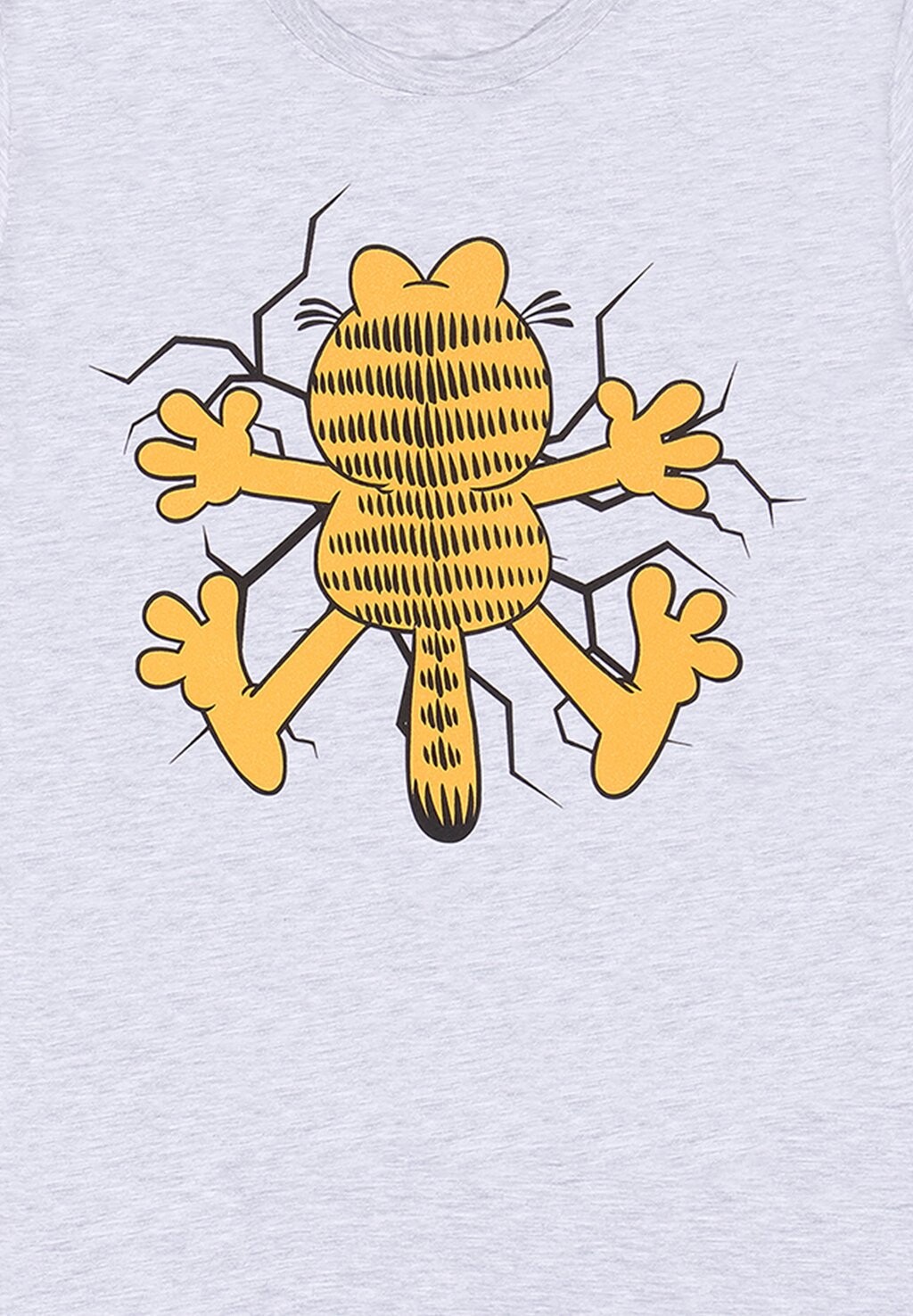 

Футболка с принтом GARFIELD WALL SMASH Henry Tiger, цвет Mottled Light Grey