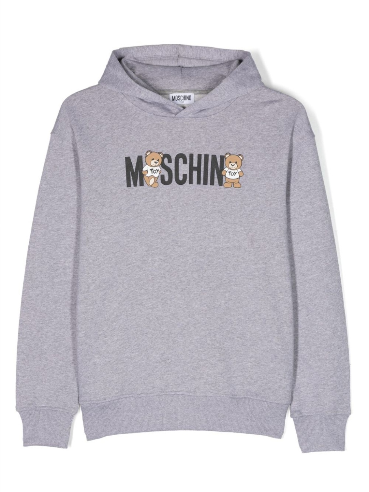 

Moschino Kids худи с логотипом, серый