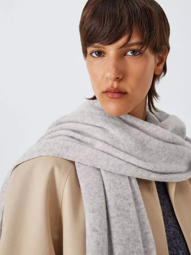 

Шарф John Lewis Cashmere, цвет light/grey
