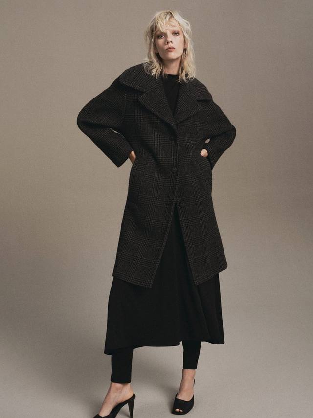 

Пальто из шерстяной смеси Gales Mango, Grey