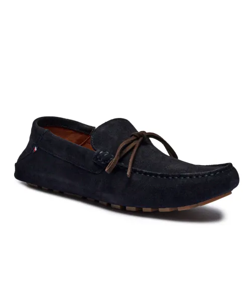 

Кожаные водительские туфли Tommy Hilfiger, синий