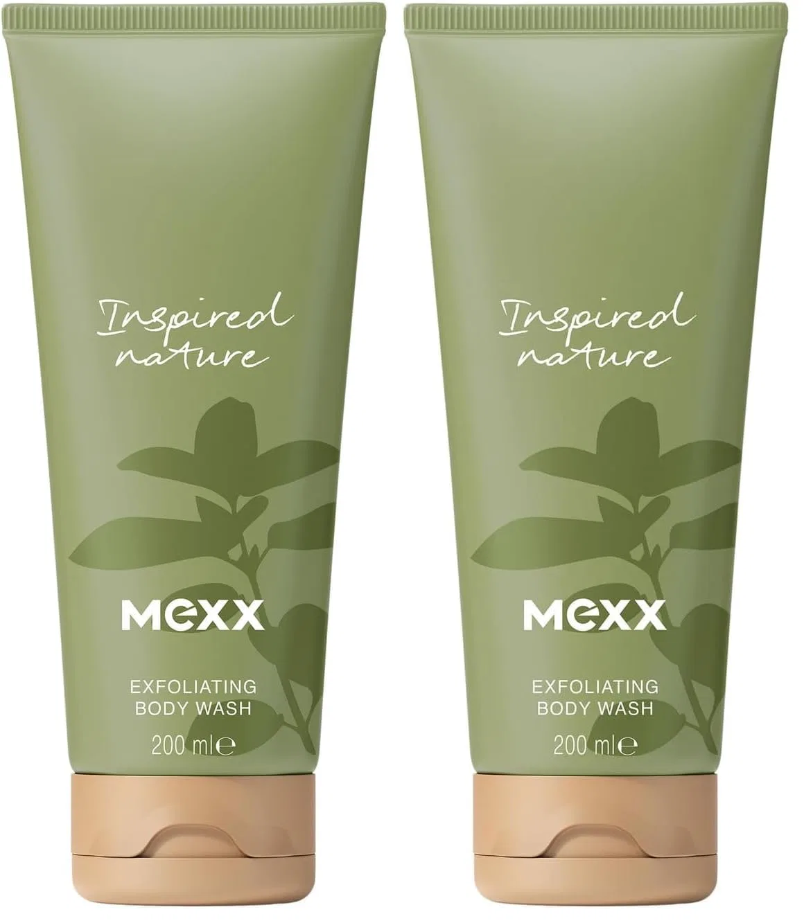 Ароматический скраб для душа Mexx Inspired Nature, 200 мл (2 шт. в упаковке) Mexx