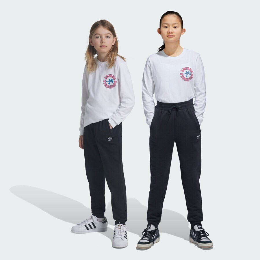 Тканевые брюки ADIDAS ORIGINALS Tapered Pants Trefoil Essentials, черный — фото 2