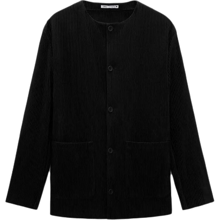 

ZARA Трикотажный свитер мужской черный