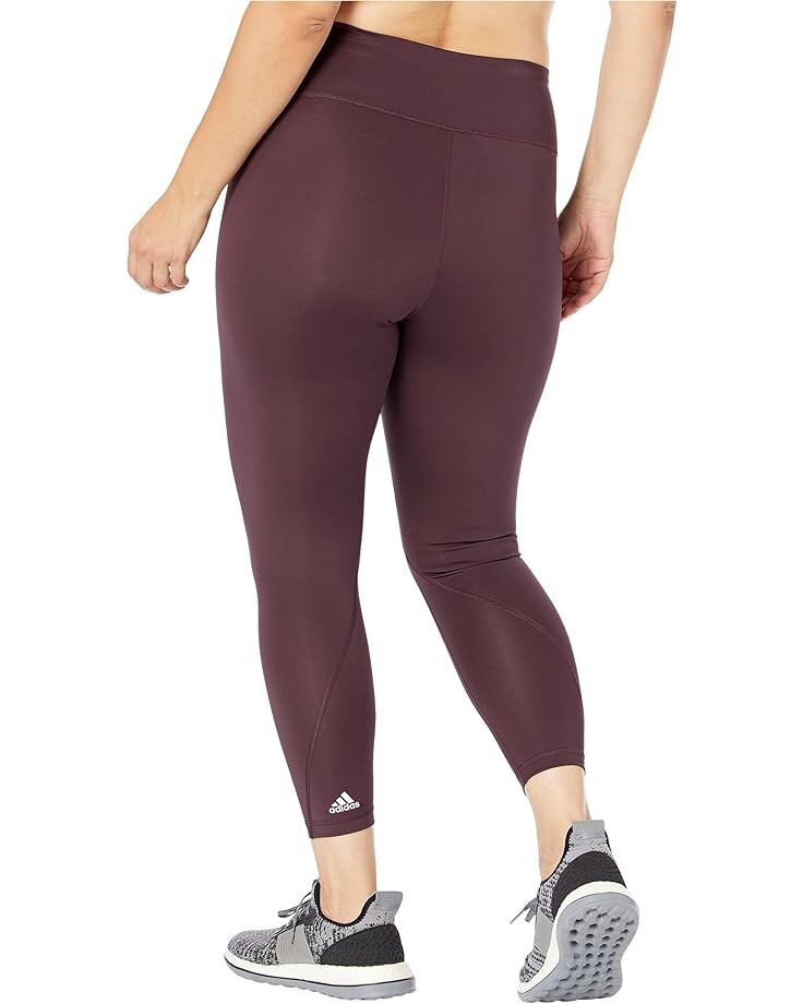

Брюки Adidas Plus Size Optime Training 7/8 Tights, цвет Shadow Maroon