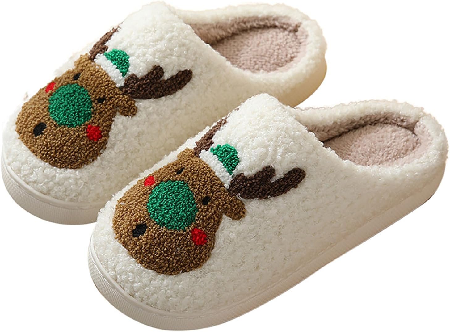 

Женские и мужские тапочки с милым мультяшным узором на Хэллоуин и Рождество, с антискользящей подошвой, уютные домашние зимние тапочки из мягкого плюша, теплые, подарок для девушки Coleyn, зеленый