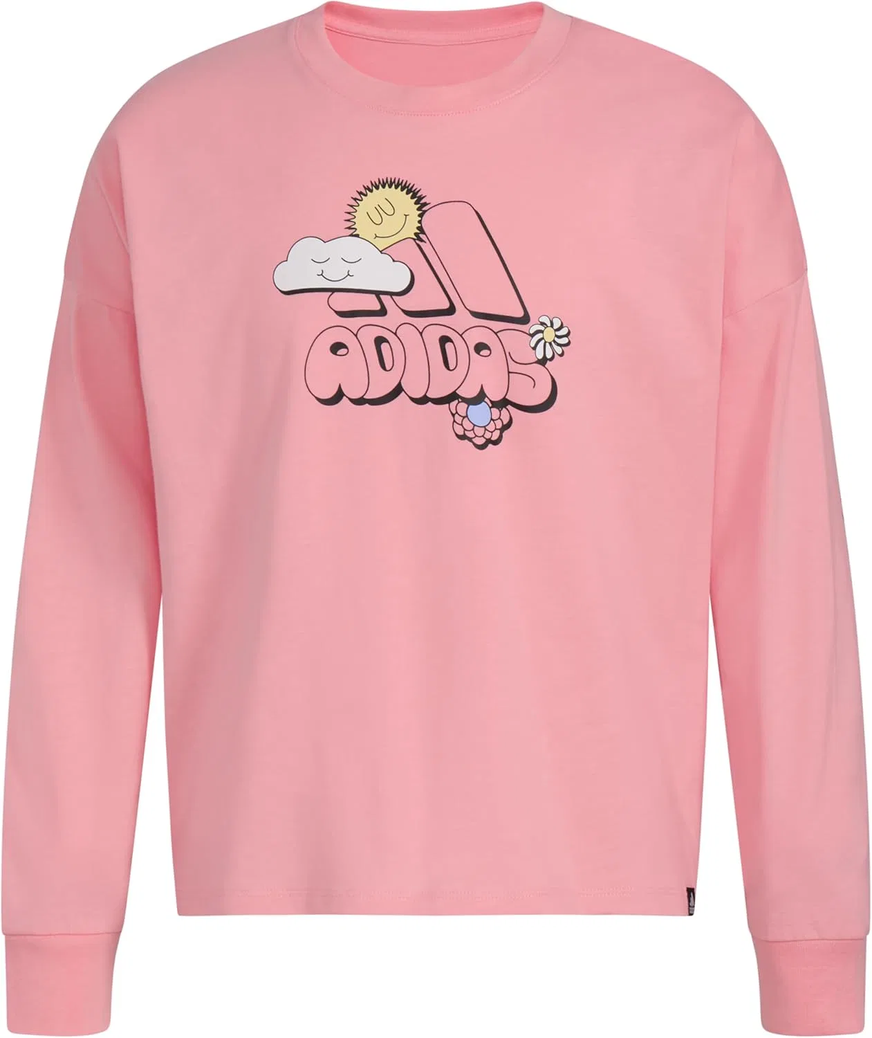 Футболка с длинным рукавом adidas, цвет Semi Spark Pink