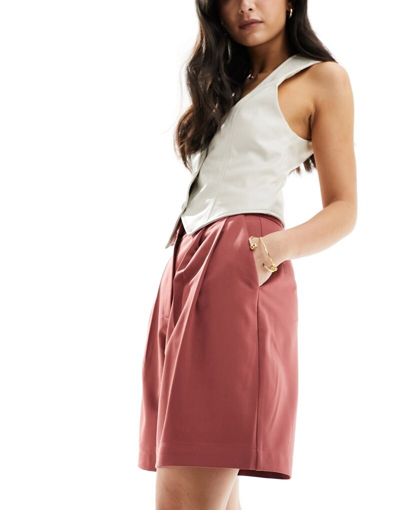 

Ржавые удлиненные шорты ASOS DESIGN