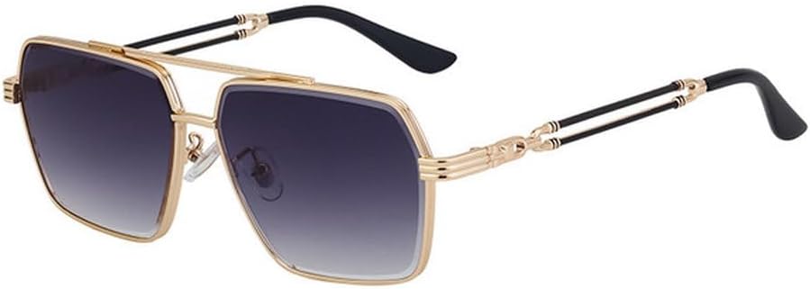 

Мужские металлические солнцезащитные очки LVTFCO высокого класса с зеркальными линзами для вождения, модные ретро-очки для мужчин и женщин, популярные очки UV400, Gradient Gray