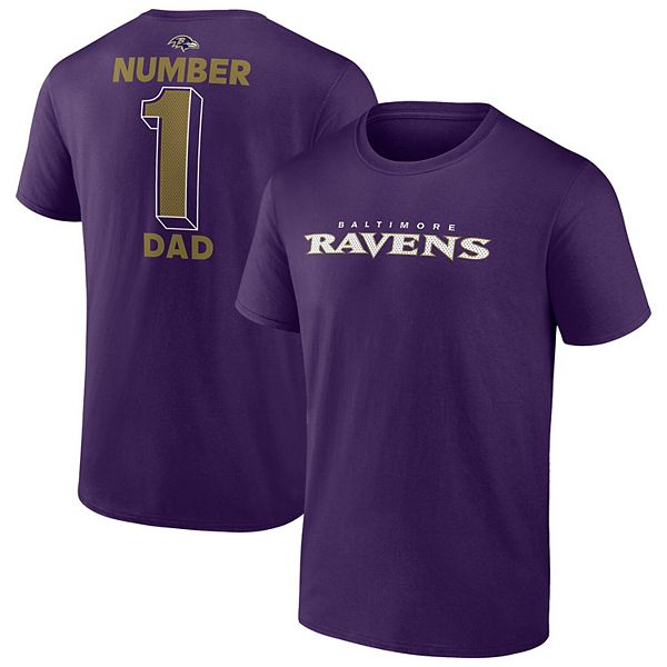 

Мужская фиолетовая футболка Baltimore Ravens Big & Tall Number One Dad Fanatics