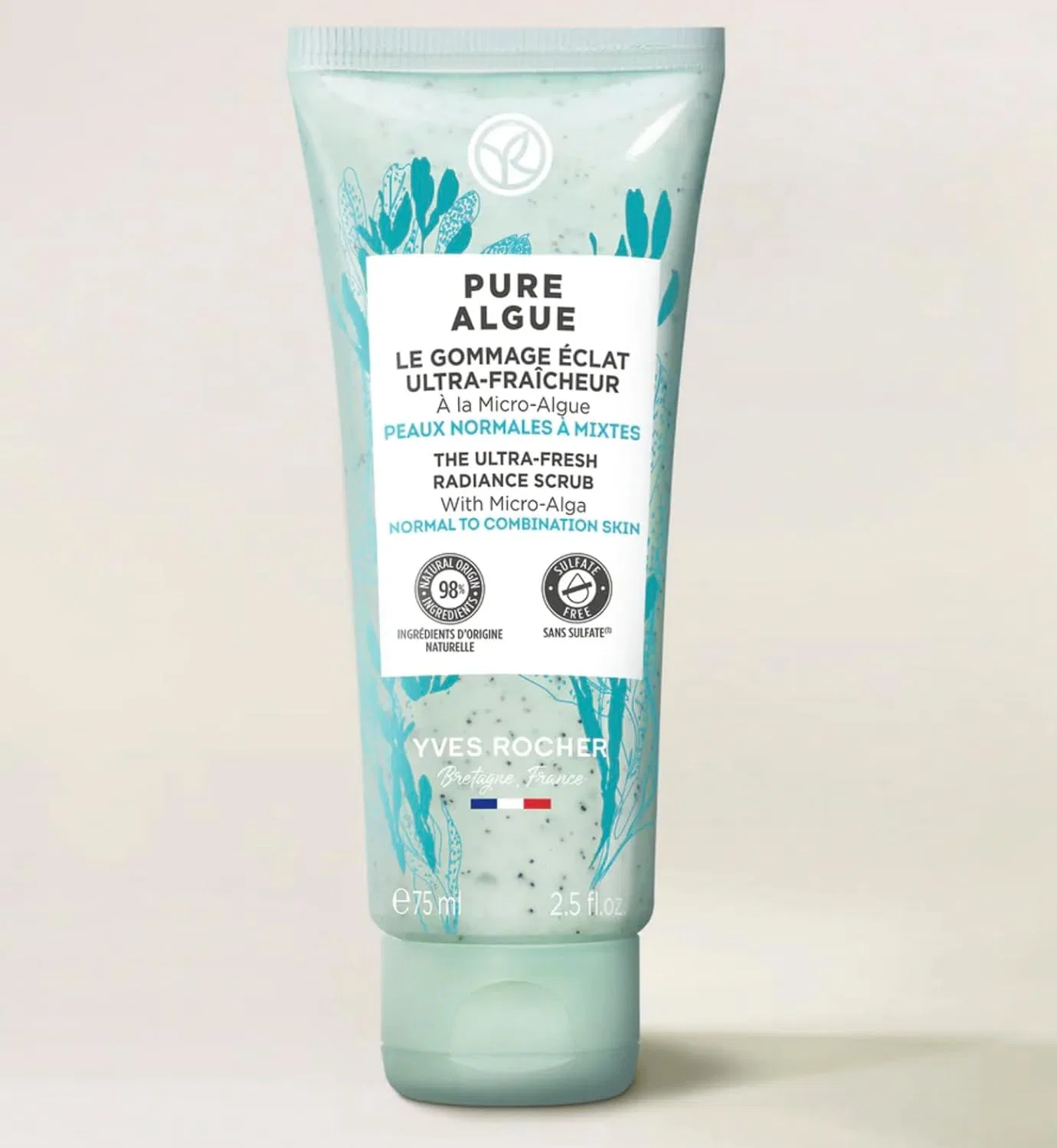 Скраб для лица очищающий Yves Rocher Pure Algue, 75 мл — фото 2
