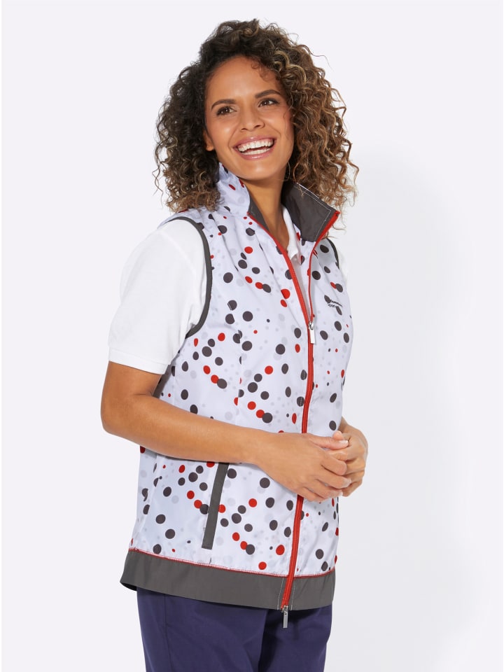 

WITT WEIDEN Функциональный жилет белого цвета с рисунком в виде лобстера и в горошек