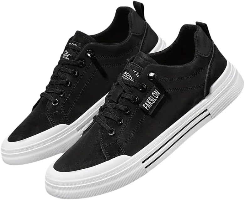 

Модные мужские кроссовки - подходят для повседневной носки, молодежные скейтбордические кроссовки, подходят ко всему Hoalox, черный