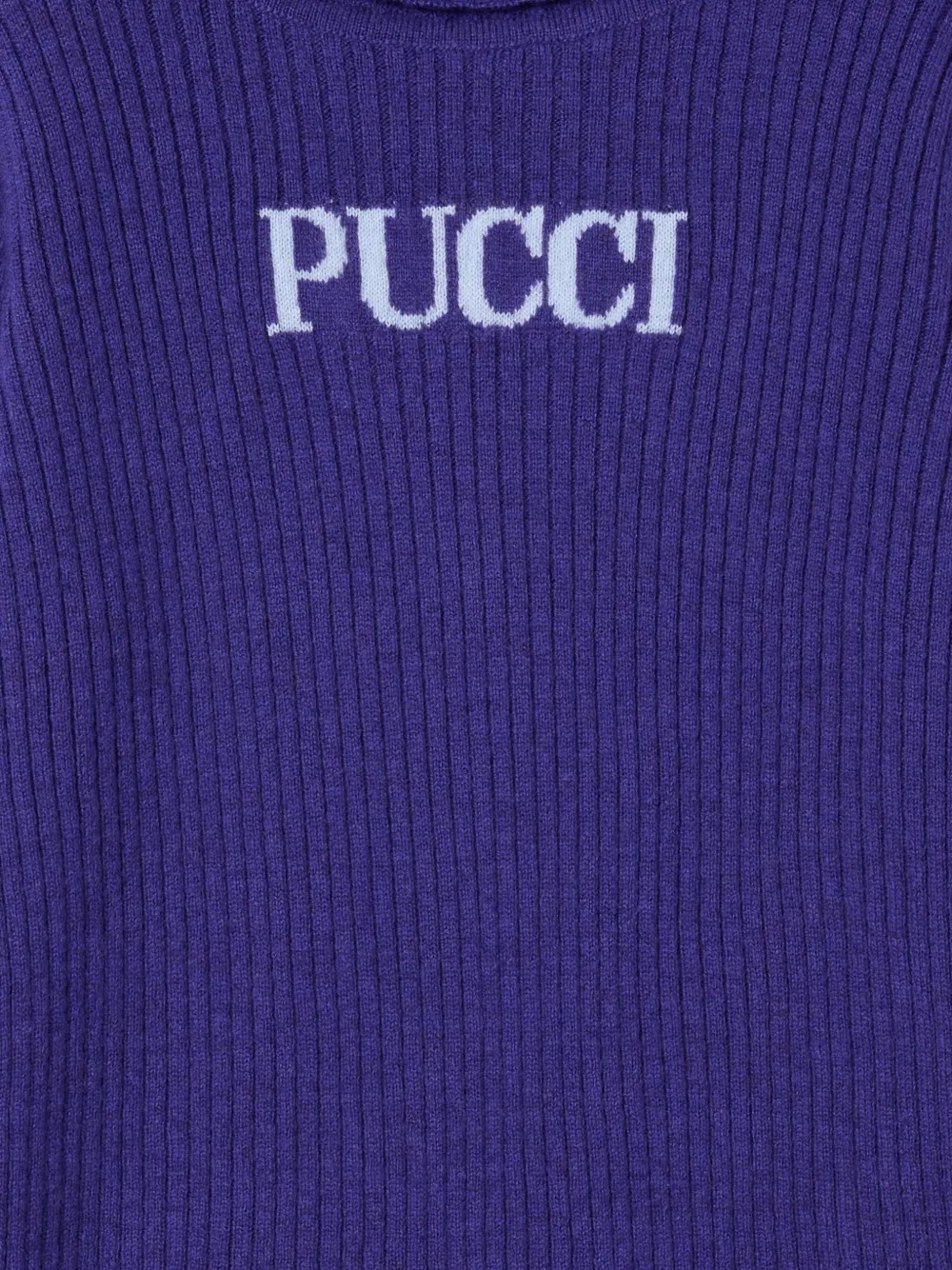Водолазка с логотипом Pucci Junior, фиолетовый — фото 3