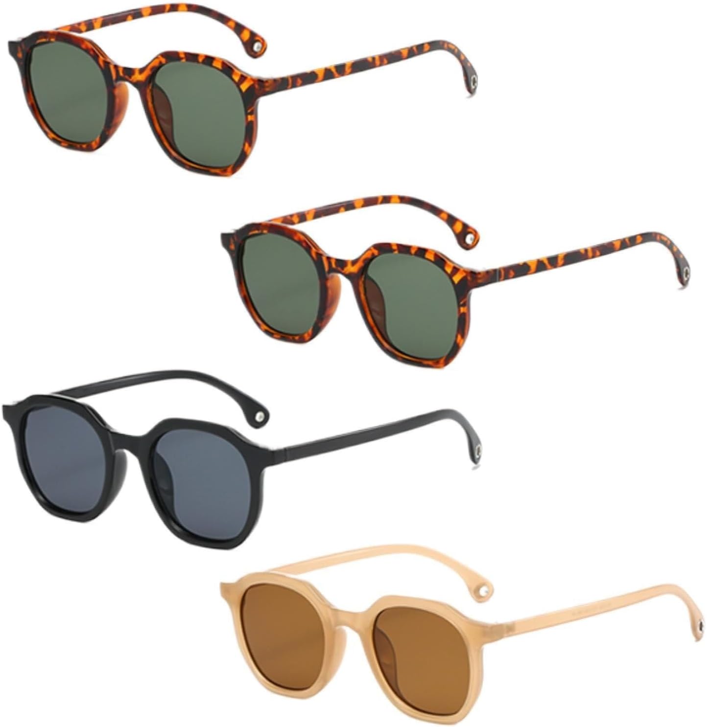 

Солнцезащитные очки с защитой от УФ-излучения UV400 | Овальные, зеленые, с леопардовым принтом | Для женщин и мужчин, для занятий спортом на открытом воздухе и вождения LXLHWN, 4pcs Z02a