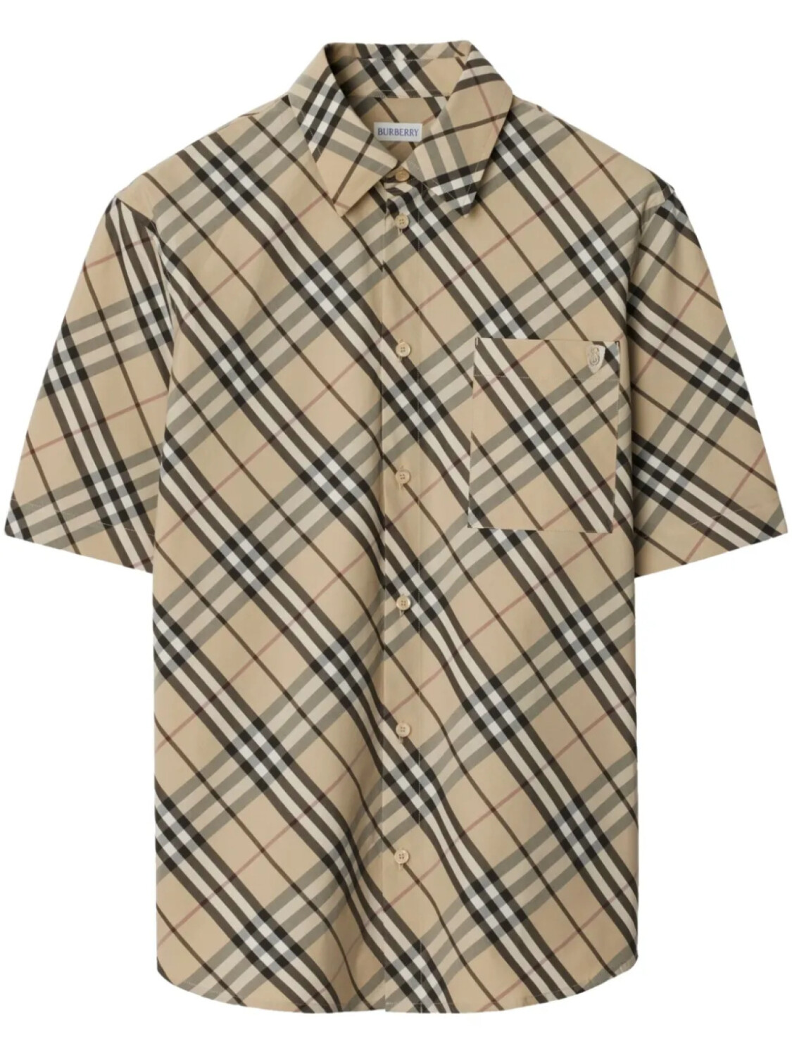 

Burberry рубашка в клетку, нейтральный
