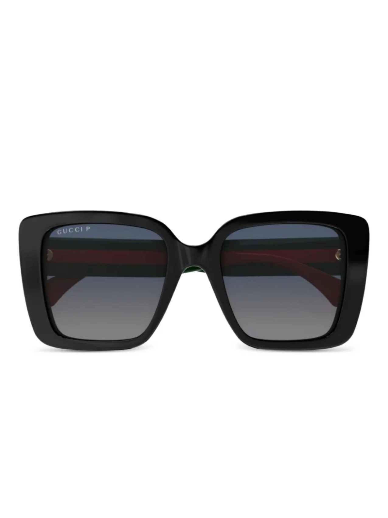 

Солнцезащитные очки с веб-детализацией Gucci Eyewear, черный