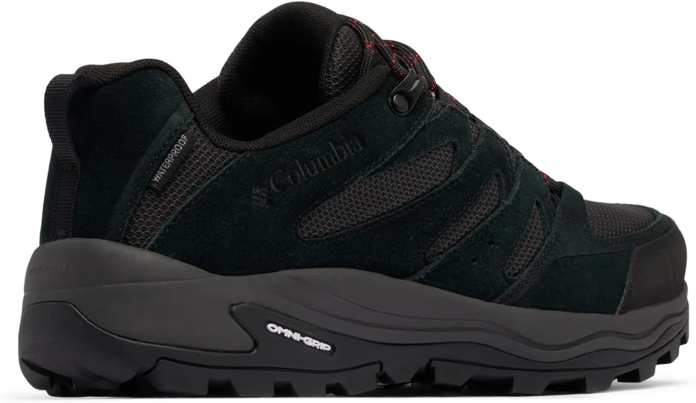 Мужские ботинки Columbia Redmond IV Low водонепроницаемые, красные, черный/красный — фото 3