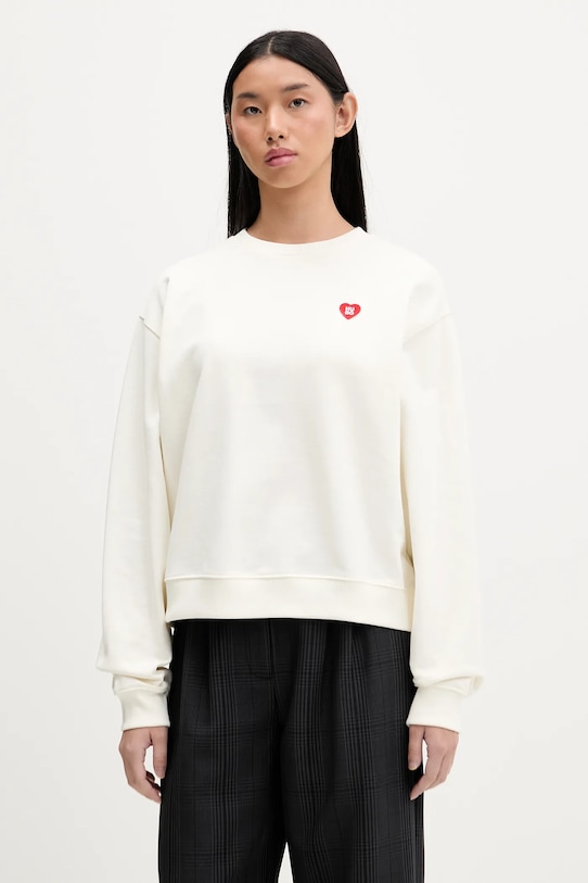 

Хлопковая толстовка deroxina_7 HUGO, бежевый