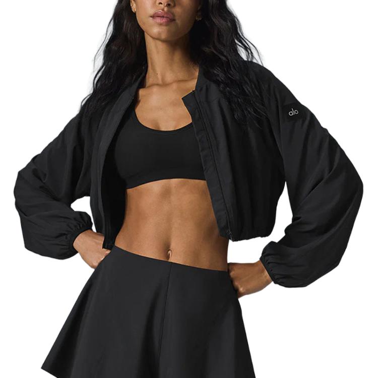 

Alo Yoga Женская куртка для тай-брейка, Black