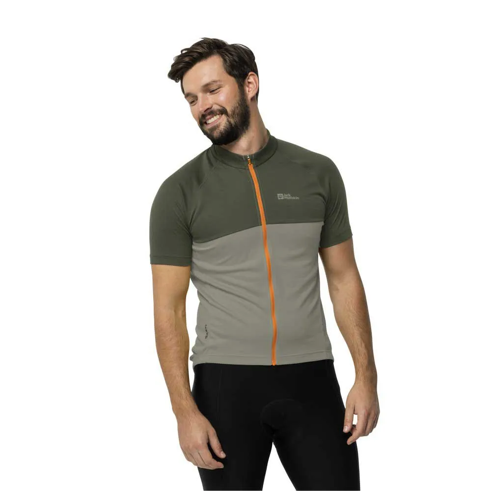 

Футболка Jack Wolfskin Morobbia FZ, зеленый