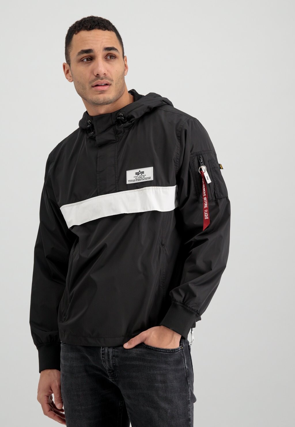 

Легкая куртка Alpha Industries, цвет black white