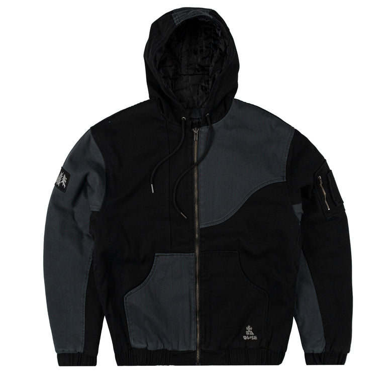 

Бомбер panel denim hooded bomber Dime, черный
