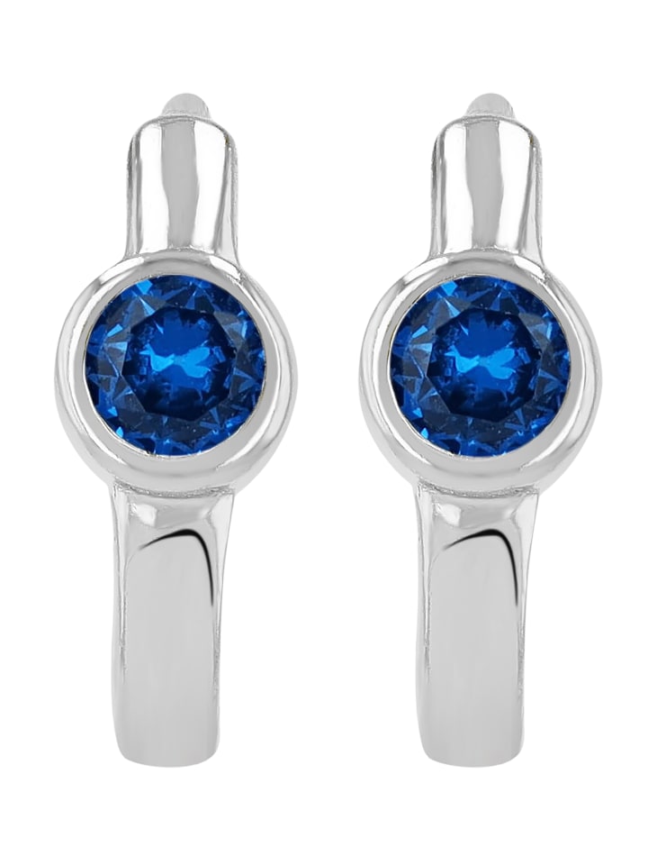 

Adeliás Женские серьги - серьги-кольца на шарнирах из серебра 925 пробы с кубическим цирконием в серебре