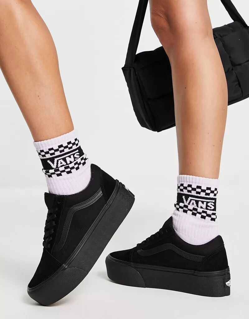 

Черные кроссовки Vans Triple Old Skool Stackform, Коричневый;черный, Черные кроссовки Vans Triple Old Skool Stackform