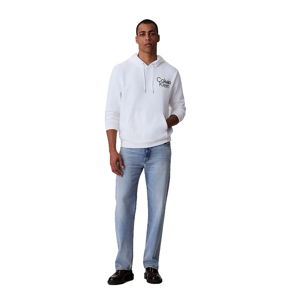 Толстовка Calvin Klein Monologo 350 Terry, белый — фото 3