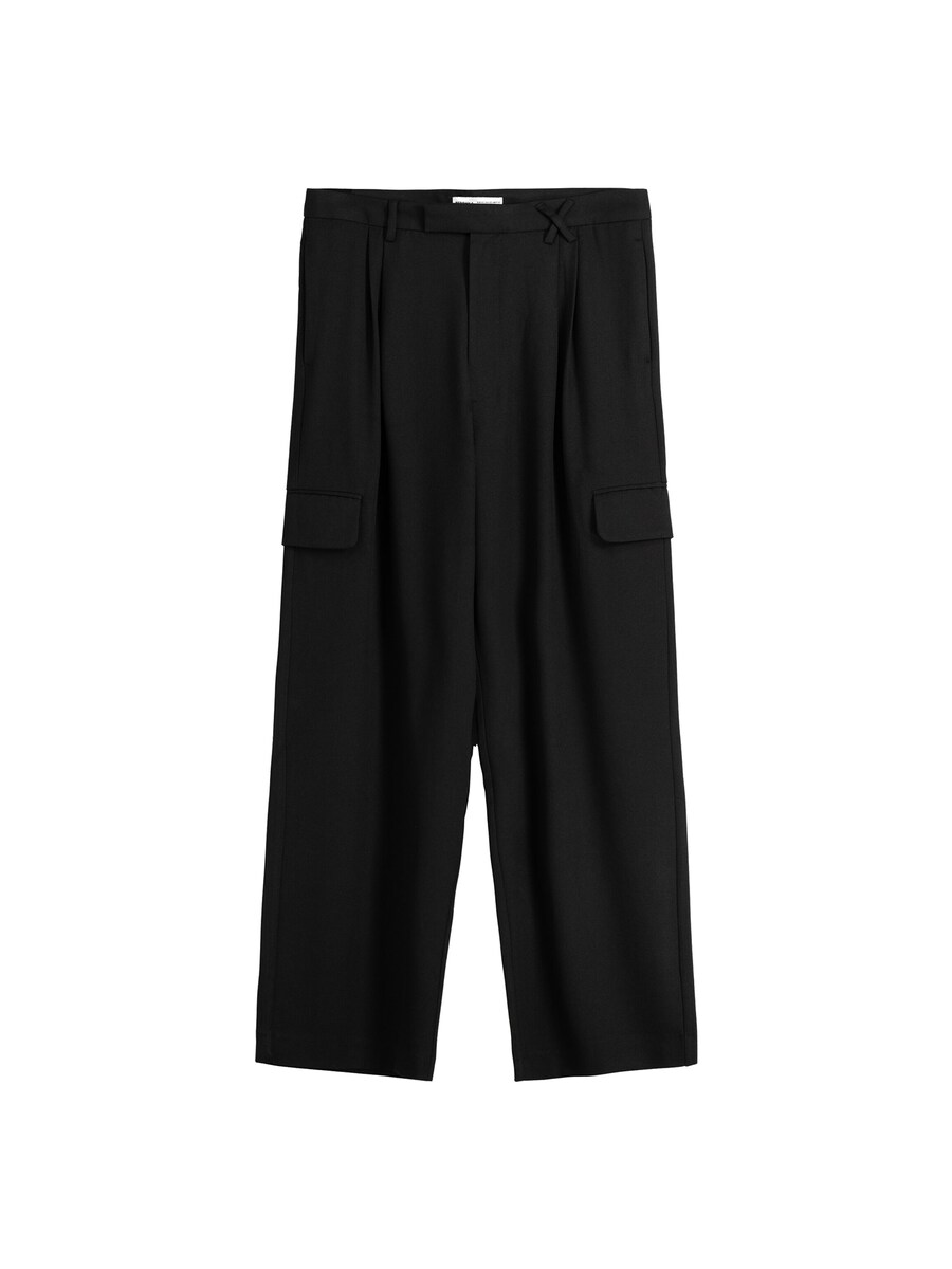 

Брюки-карго свободного кроя Bershka, черный