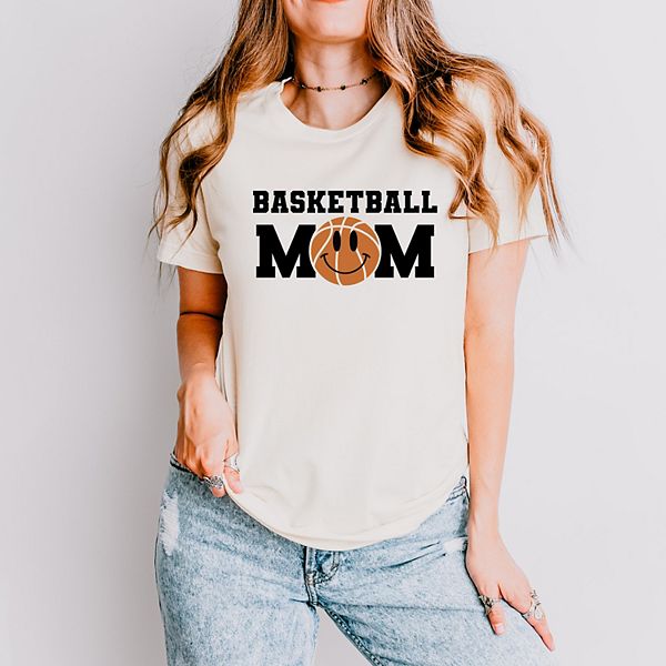 

Футболка с коротким рукавом Basketball mom smiley face Simply Sage Market, Cream, Зеленый, Футболка с коротким рукавом Basketball mom smiley face Simply Sage Market, Cream