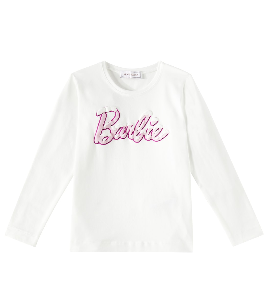 

Футболка из хлопкового джерси с принтом Barbie Monnalisa, Panna