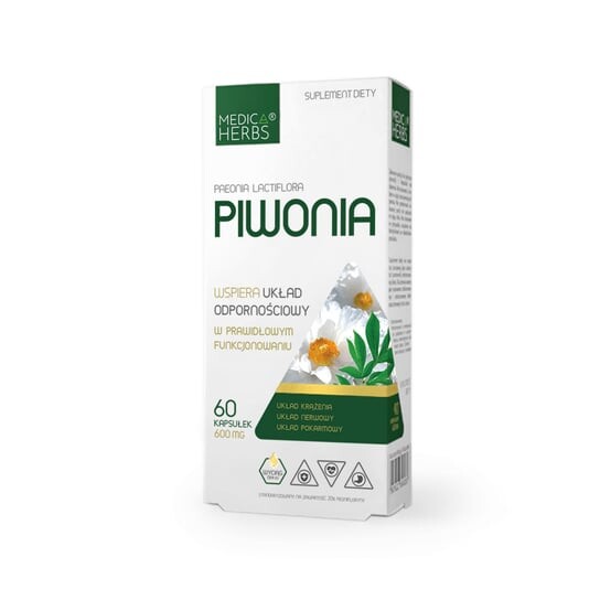 

Пион 600 мг 60 капсул Medica Herbs ИММУНИТЕТ