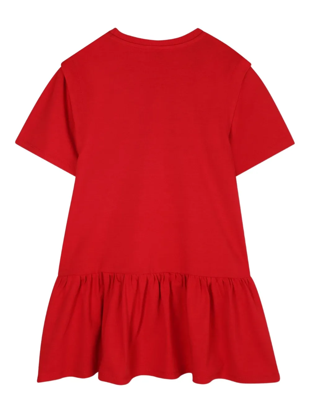 Платье-футболка с логотипом Kenzo Kids, красный — фото 2
