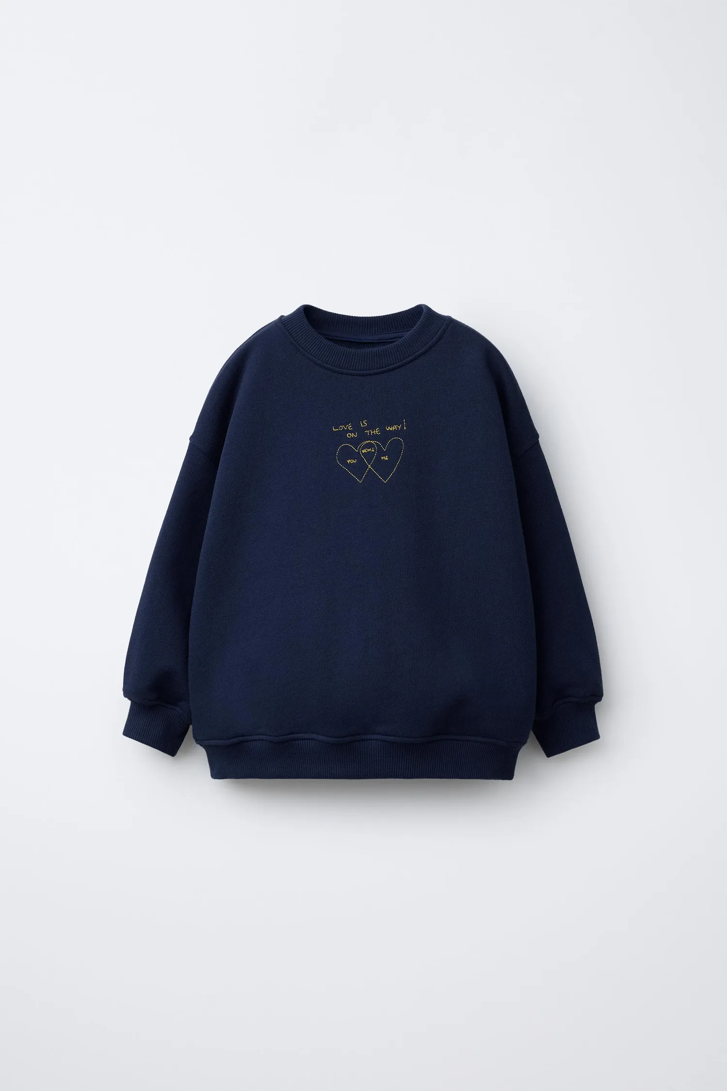 Orfayo вышитые рисунки на толстовке Zara, синий