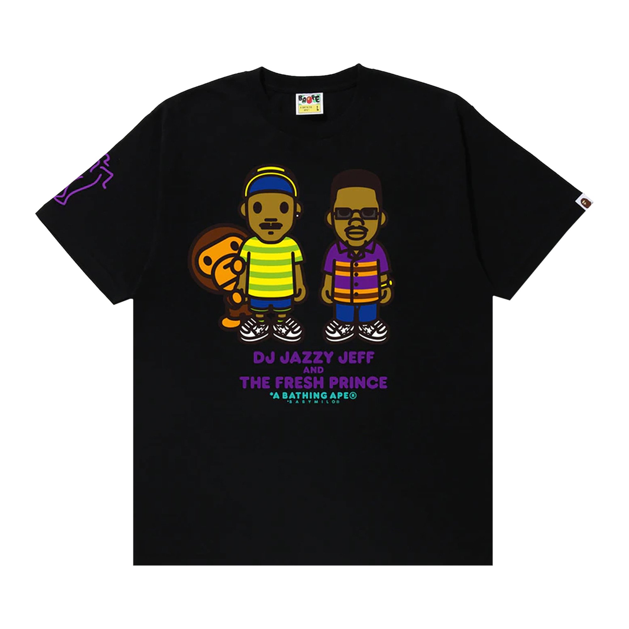 

Футболка BAPE x The Fresh Prince & Dj Jazzy Jeff Baby Milo, черная