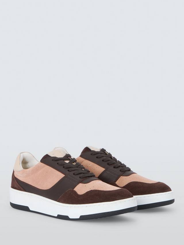 Кроссовки на шнуровке из карнизовой кожи AND/OR, цвет Burgundy/Blush — фото 3