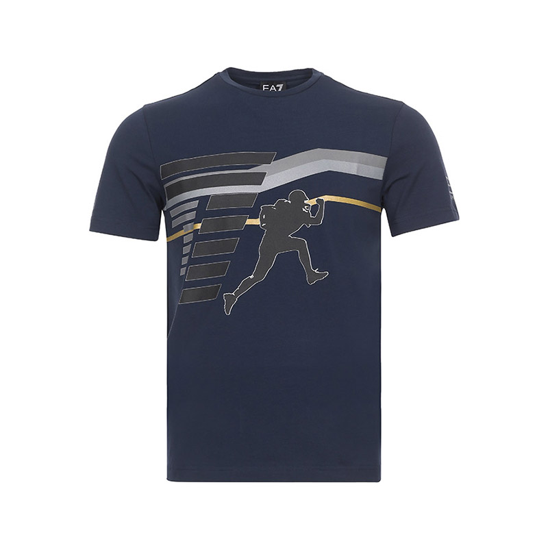 

Мужская футболка с коротким рукавом EMPORIO ARMANI, синий