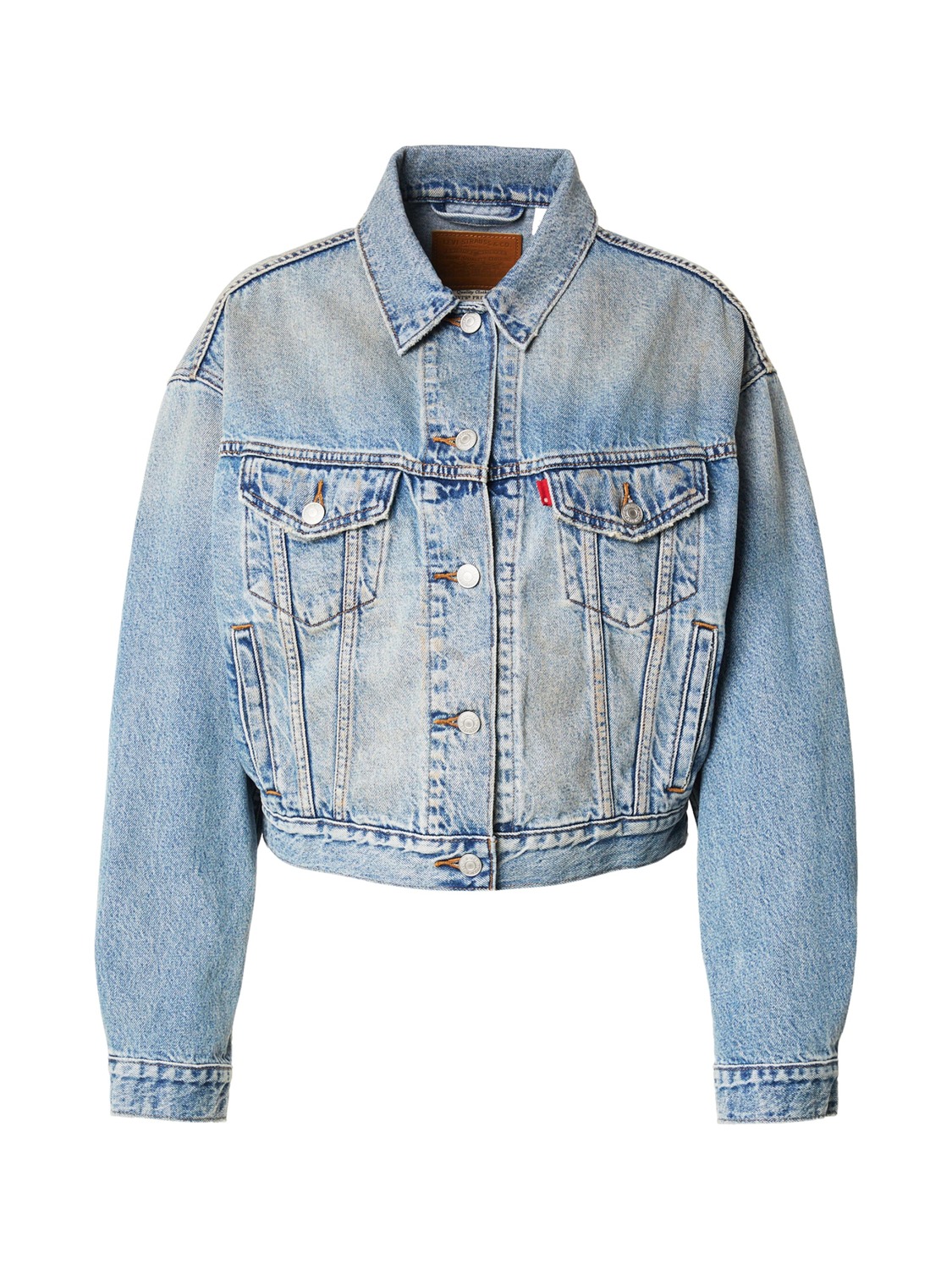 

LEVI'S Куртка межсезонная 'Shrunken 90s Trucker' в синем дениме