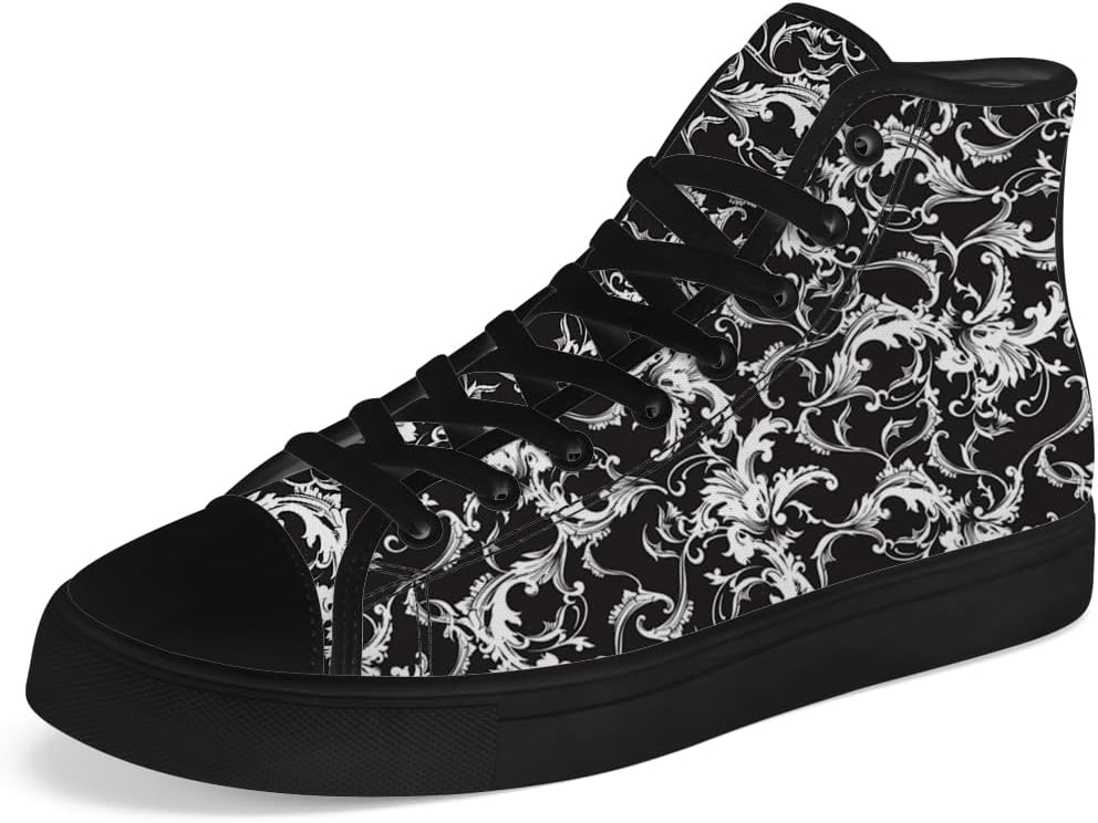 

Кеды Chebing для мужчин и женщин в стиле барокко на высокой подошве, высокие сникерсы с шнуровкой, повседневная обувь, белый/черный