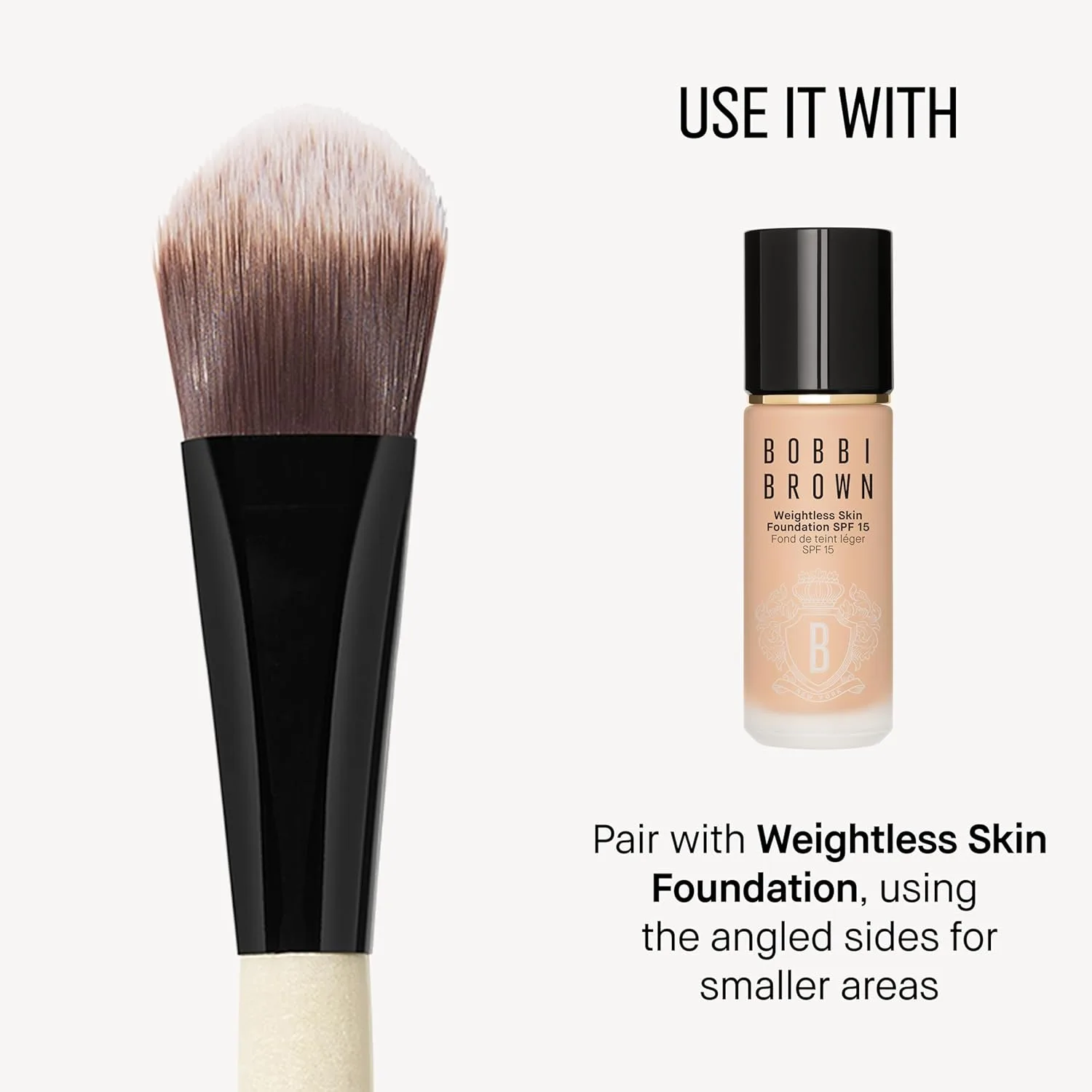 Кисть для тонального крема и консилера Bobbi Brown | Кисти для плотного покрытия и коррекции макияжа, маскировки недостатков, темных кругов под глазами и безупречного растушевывания., Multicolor — фото 4