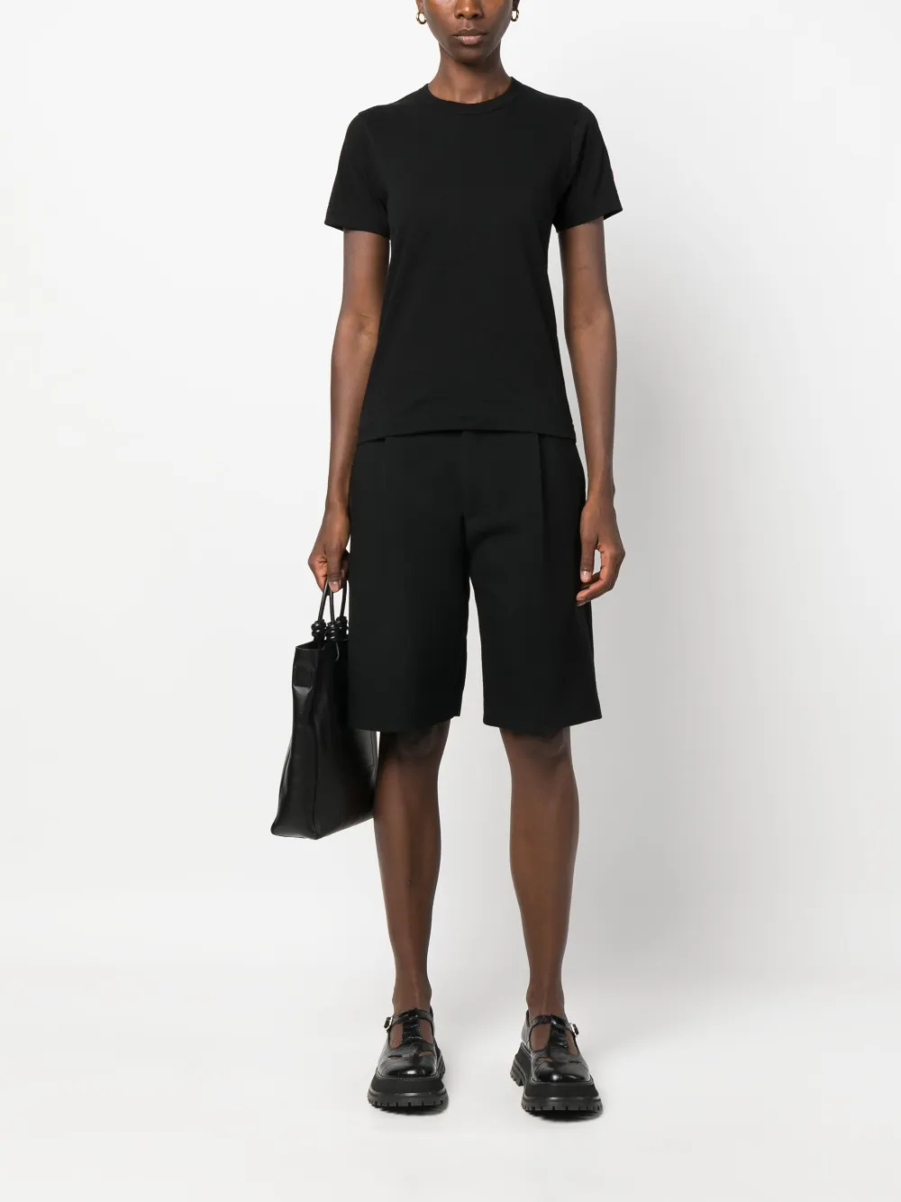 Футболка с нашивкой-логотипом Comme Des Garçons Play, черный — фото 2