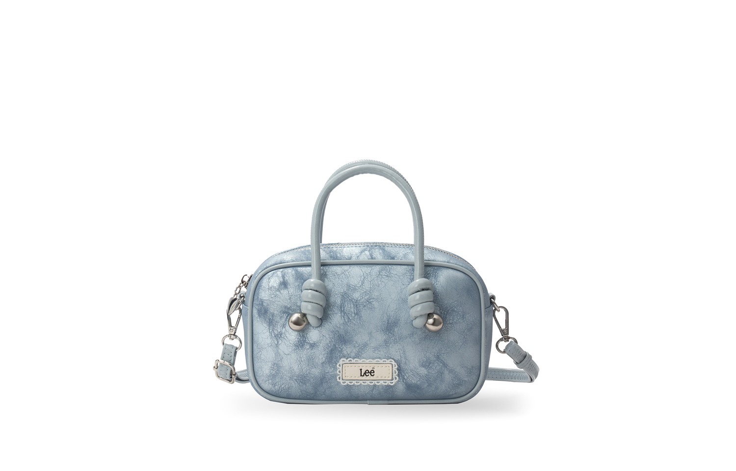 

Lee Женская кожаная сумка через плечо маленькая разноцветная, Blue-Tubas