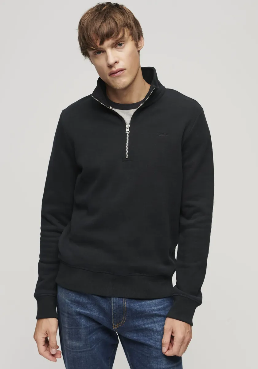 

Толстовка Superdry "ESSENTIAL HALF ZIP SEATSHIRT", цвет Eclipse Navy