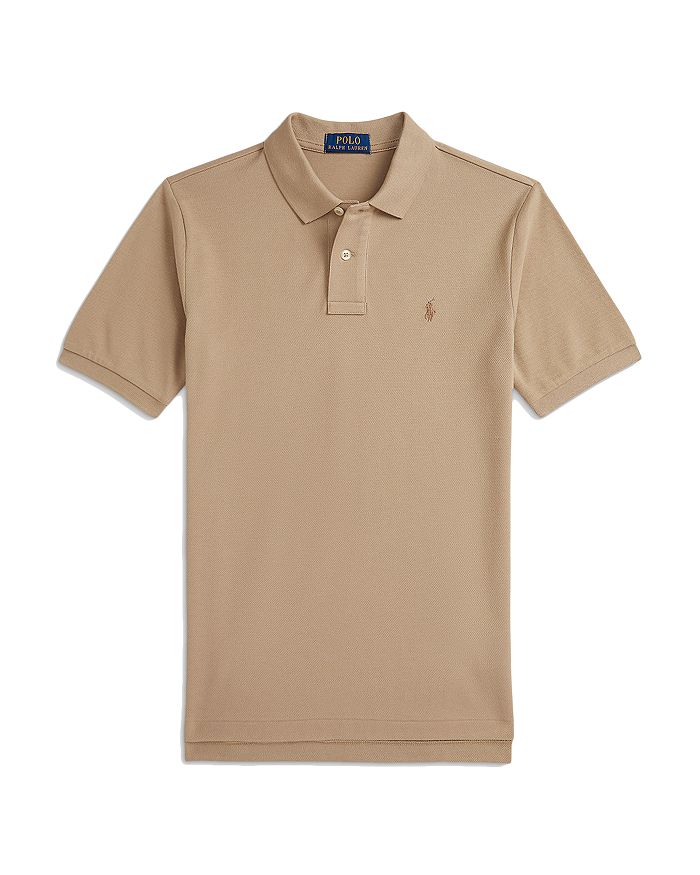

Хлопковая поло с сетчатой вставкой для мальчиков - Big Kid Ralph Lauren, коричневый/бежевый
