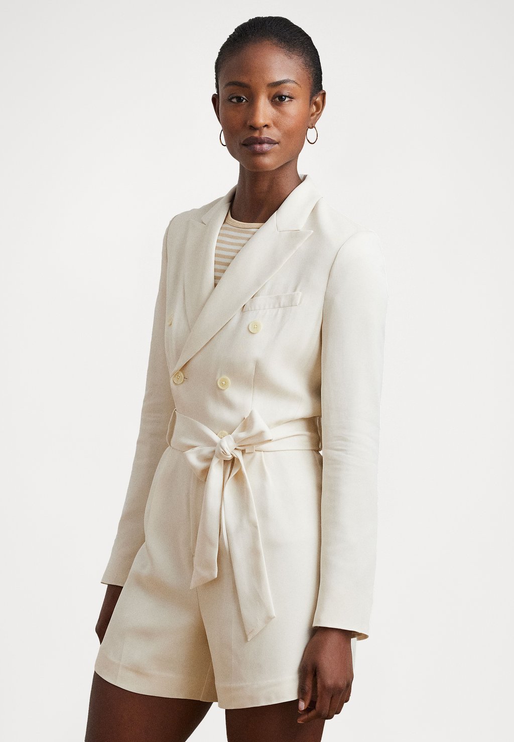 

Комбинезон STRETCH CADY JUMPSUIT Lauren Ralph Lauren, кремовый