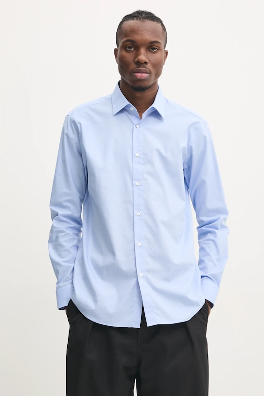 

Хлопковая рубашка Hugo, синий